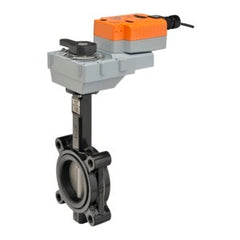 Belimo F6100HDU+GRX24-MFT-T Butterfly Valve,4",2 Way,600Cv,w/ Non-Spring,24V,MFT | Midwest Supply Us