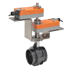 Belimo F665VIC+2*AFX24-MFT-S-X1 Butterfly Valve | 2.5" | 2 Way | 260Cv | w/ Spring Return | 24V | MFT | SW | Midwest Supply Us