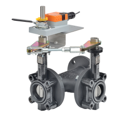 Belimo F750HD+AMB24-3-X1 Butterfly Valve | 2" | 3 Way | 115Cv | w/ Non-Spring | 24V | Floating | Midwest Supply Us