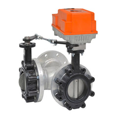 Belimo F7100HD+PKRXUP-MFT-T Butterfly Valve | 4" | 3 Way | 600 Cv | w/ Electronic Fail-Safe | 24 -240V | On/Off | SW | NEMA 4XH | Midwest Supply Us