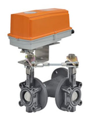 Belimo F765HDU+GMCX24-3-T-X1 N4 Butterfly Valve | 3" | 3 Way | 302Cv | w/ Non-Spring | 24V | Floating | NEMA 4 | Midwest Supply Us