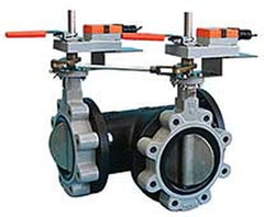 Belimo F750-300SHP+2*GMCB24-3-T-X1 N4 Butterfly Valve | 2" | 3 Way | 100Cv | w/ Non-Spring | 24V | Floating | NEMA 4 | Midwest Supply Us