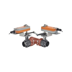 Belimo F765VIC+2*AFX24-MFT-S-X1 Butterfly Valve | 2.5" | 3 Way | 260Cv | w/ Spring Return | 24V | MFT | SW | Midwest Supply Us