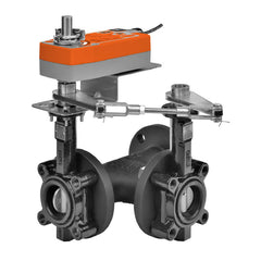 Belimo F750HD+AFX24-MFT-X1 Butterfly Valve | 2" | 3 Way | 115Cv | w/ Spring Return | 24V | MFT | Midwest Supply Us