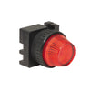 FVLU24LW-PLLRD | FVLU24LW-PLLRD - 30MM PILOT LIGHT 24V LED WHITE WITH RED LENS | C3 Controls
