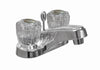 BAR-B13C | Baldor Arlington Two Handle Lav Faucet Acrylic Handle With Drain Chrome | Everflow