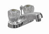 BAR-B13C | Baldor Arlington Two Handle Lav Faucet Acrylic Handle With Drain Chrome | Everflow