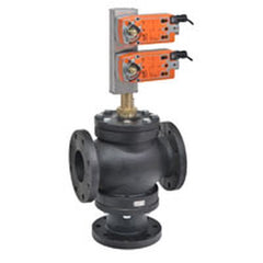 Belimo G780S+2*AFB24-X1 Globe Valve | 3" | 3 Way | 91 Cv | w/ Spg Rtn | 24V | On/Off | Midwest Supply Us