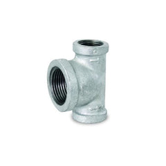 Everflow GMBT0121 EVERFLOW 1/2" x 1/2" x 1" BULL HEAD TEE GALV MAL | Midwest Supply Us