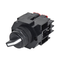 C3 Controls HSSO2-SLGY-CBFSR/CBFSR HSSO2-SLGY-CBFSR/CBFSR - 30mm Non-Illuminated Selector Switch, 2-Pos./Maintained, Black Polyester Clamp Ring, Lever Handle, Grey, NO&NC, NO&NC | Midwest Supply Us