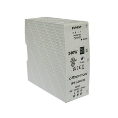 C3 Controls IPS1-240-24 IPS1-240-24, Series IPS, 240W, 24V/10A DIN rail mounted Power Supply, UL Listed | Midwest Supply Us