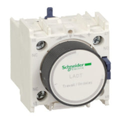 Square D LADR2 TeSys D Time Delay Auxiliary Contact Block, 1 NO + 1 NC, Screw Clamp Terminals, 690V AC 25-400 Hz | Midwest Supply Us