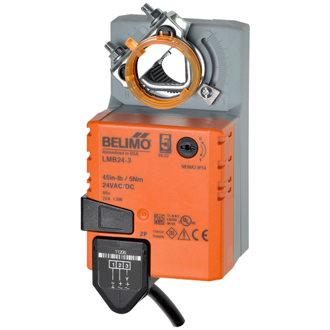 Belimo LMB24-3-X1 Valve Actuator | Non-Spg | 24V | On/Off/Floating Point | Midwest Supply Us