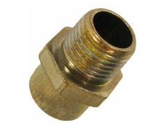 Lennox 57W68 Lennox R39030B009, Gas Orifice, #44 (0.0935") , Silver Color Code, 0.72" OAL, 1/8-27 NPT Thread | Midwest Supply Us