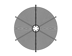 Lennox 17G73 Lennox 104596-01, Discharge Fan Guard Grille, 27" OD | Midwest Supply Us