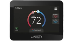 Lennox 13H14 Lennox CS7500, Touchscreen Programmable Thermostat, Universal 4 Heat/2 Cool | Midwest Supply Us