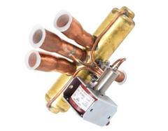 Lennox 72L28 4-5/8" x 4-7/8" x 3-5/8" V2 Series 4-Way Reversing Valve with 24V Coil 50/60 Hz" Sweat | Midwest Supply Us