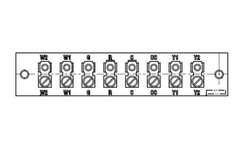 Lennox 25W68 Lennox 100669-01, Low Voltage Terminal Strip, 8 Position  | Midwest Supply Us