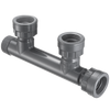 MA0101-010-2 | 1 PVC 2-PORT MNIFLD TEE SWVLXMIPTX2-SWVL | (PG:19) Spears