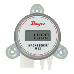 Dwyer Instruments MSX-W12-IN Series MSX Magnesense Differential Pressure Transmitter, 1% FSO accuracy wall mount, uni-directional, range 2 (1, 2, 3, 5" wc) | Midwest Supply Us