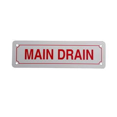 Everflow SIGN#11 RAVEN Warning. MAIN DRAIN | Midwest Supply Us