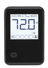 Johnson Controls NSB8MHC243-0 Temp | RH | CO2 | LCD Display | Black | PIR Occ Sensor | Midwest Supply Us