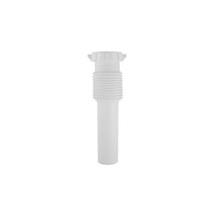 Everflow P12412X 1-1/2" x 12" Flexible Extension Tube White Tubular PVC | Midwest Supply Us