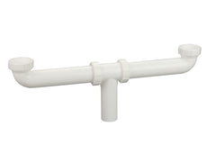 Everflow P23616 Flexcraft 1-1/2" x 16" Center Outlet Waste Slip Joint Or Direct Connect White Tubular PVC | Midwest Supply Us