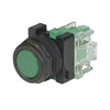 PBO-GXCWE-NO | PBO-GXCWE-NO - 30mm Mom. Non-Illum. Pushbutton, Black Polyester Clamp Ring, Guarded Extended, White, NO | C3 Controls