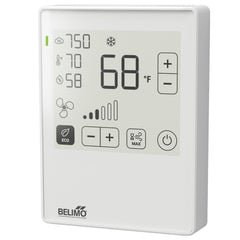 Belimo 22RTH-5900D Room sensor Humidity / Temperature active | NFC | 0...5 V | 0...10 V | 2...10 V | MP-Bus | ePaper touch display and LED | PC | white | RAL 9003 | Midwest Supply Us