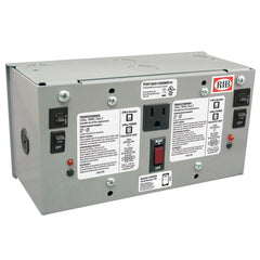Functional Devices PSH100A100AWB10 Enclosed Dual 100VA 120 to 24Vac UL class 2 pwr supp sec wires 10A main breaker | Midwest Supply Us