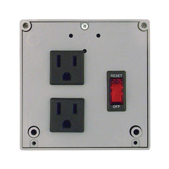 Functional Devices PSPT2RB10 Enclosed Power Control Cntr 10A Breaker/Switch 120Vac 2 outlets | Midwest Supply Us