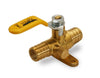 807P034-NL | RAVEN 3/4 Pex F1807 Drop Ear Ball Valve w/ Drain *Patent Pending Lead Free RAVEN #LFPEX34DEBVD | Everflow