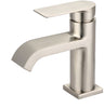 RAX-V11N | Reuss Axio Single Handle Lav Faucet Curved Spout Brushed Nickel | Everflow