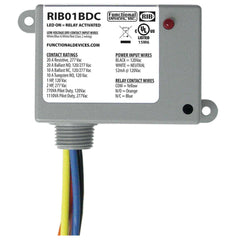 Functional Devices RIB01BDC Enclosed Relay, Class 2 Dry Contact input,120Vac pwr, 20A SPDT | Midwest Supply Us