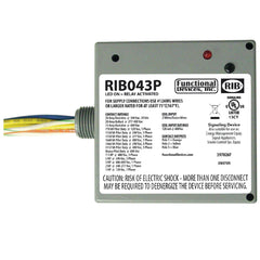 Functional Devices RIB043P Enclosed Relay 20Amp 3PST 480Vac | Midwest Supply Us