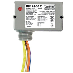 Functional Devices RIB2401C Enclosed Relay 10Amp SPDT 24Vac/dc or 120Vac | Midwest Supply Us