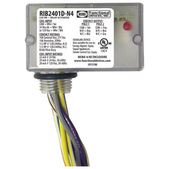 Functional Devices RIB2401D-N4 Enclosed Relay NEMA4/4X 10Amp DPDT 24Vac/dc/120Vac | Midwest Supply Us