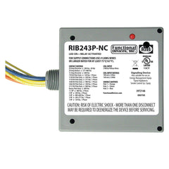 Functional Devices RIB243P-NC Enclosed Relay 20Amp 3PST-NC 24Vac/dc | Midwest Supply Us