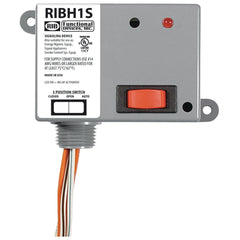 Functional Devices RIBH1S Enclosed Relay 10Amp SPST-NO + Override 10-30Vac/dc/208-277Vac | Midwest Supply Us