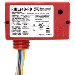Functional Devices RIBL24B-RD Enclosed Relay 20Amp | Midwest Supply Us