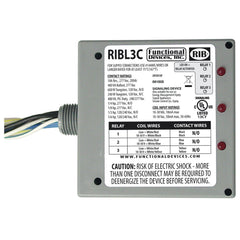 Functional Devices RIBL3C 10-30VAC/DC 10A 3SPST/NO Relay | Midwest Supply Us