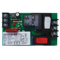 Functional Devices RIBM2401SBC Panel Relay 4.00x2.35in 20Amp SPDT + Override 24Vac/dc/120Vac | Midwest Supply Us