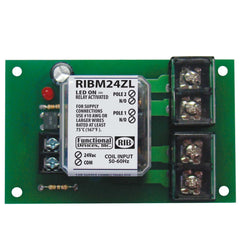 Functional Devices RIBM24ZL Panel Relay 4.00x2.35in 30Amp DPST-NO 24Vac/dc | Midwest Supply Us