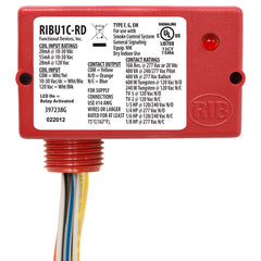 Functional Devices RIBU1C-RD Enclosed Relay 10Amp SPDT 10-30Vac/dc/120Vac Red Hsg | Midwest Supply Us
