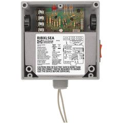 Functional Devices RIBXLSEA Enclosed Internal Low AC Sensor Adjustable+10Amp SPST 10-30Vac/dc Relay,Override | Midwest Supply Us