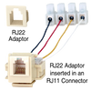 BA/RJ22L | RJ22 Jack Adaptor (RJ11 to RJ22) - RJ22L | BAPI