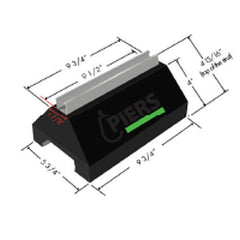 Everflow RSB-10S PIERS 10" ROOF SUPPORT BLOCK W/ STRUT | Midwest Supply Us