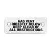 SIGN#2 | RAVEN Clear-Warning Gas Notification Sign - plastic # R1672 | Everflow