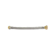 Everflow FTWC-B34-15C FLEXTRON FTWC-B34-15C 15 SS BRAIDED WATER HTR CONNEC 3/4 FIP x 3/4 PUSH IN NSF/cUPC | Midwest Supply Us